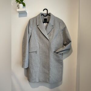Reitmans Light Gray Wool Blend Pea Coat